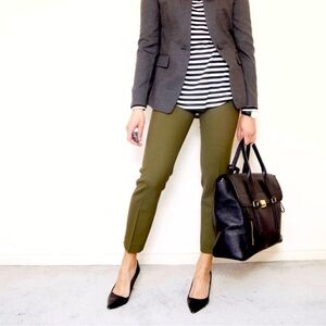 Jcrew Martie Size 14 Olive Green Women's Pants